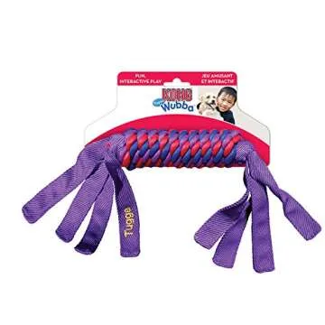 Kong Tugga Wubba - Ballistic Nylon Tough Toy for Tugging and Fetch - Small