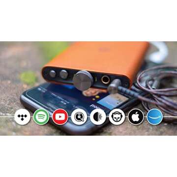 iFi Hip-dac2 - Portable Balanced DAC Headphone Amplifier for Android, iPhone with USB Input Only/Outputs: 3.5mm Unbalanced / 4.4mm Balanced – MQA Decoder