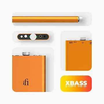 iFi Hip-dac2 - Portable Balanced DAC Headphone Amplifier for Android, iPhone with USB Input Only/Outputs: 3.5mm Unbalanced / 4.4mm Balanced – MQA Decoder