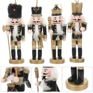 NOLITOY Christmas Nutcracker Ornaments Set of 4