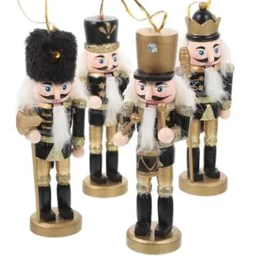 NOLITOY Christmas Nutcracker Ornaments Set of 4