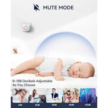 TECKNET Wireless Doorbell with RGB Lighting & 1300ft Range