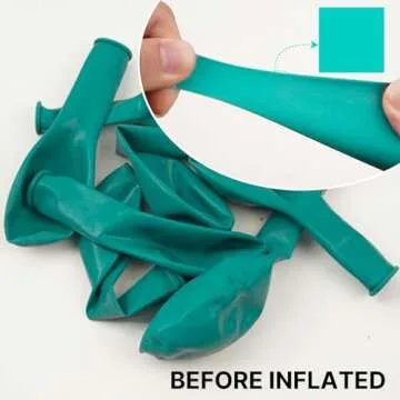 PartyWoo Teal Balloons, 127 pcs Teal Blue Balloons Different Sizes Pack of 36 Inch 18 Inch 12 Inch 10 Inch 5 Inch Turquoise Balloons for Balloon Garland or Balloon Arch as Party Decorations, Teal-Y69