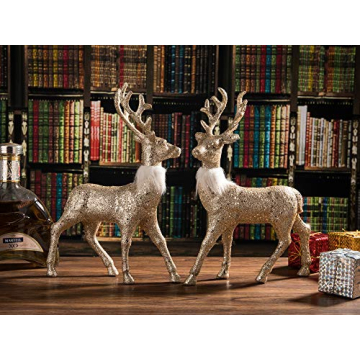 Enchanting Glitter Reindeer Decor Set for All Occasions