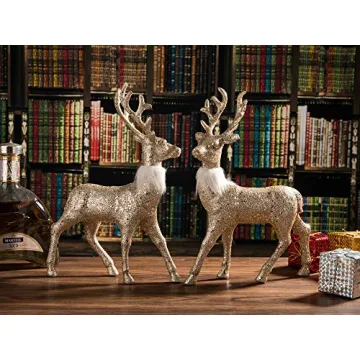 Enchanting Glitter Reindeer Decor Set for All Occasions