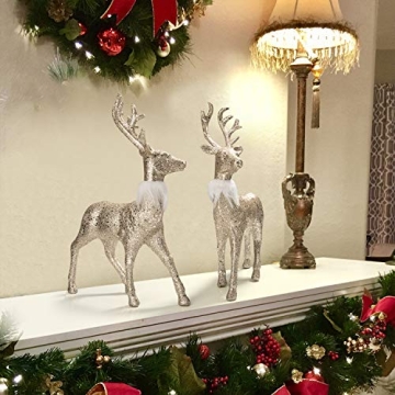 Enchanting Glitter Reindeer Decor Set for All Occasions