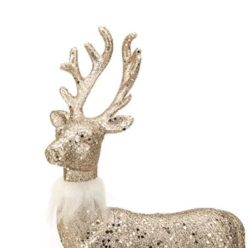 Enchanting Glitter Reindeer Decor Set for All Occasions