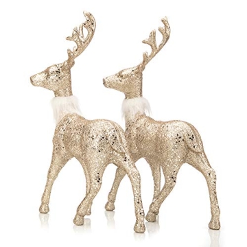 Enchanting Glitter Reindeer Decor Set for All Occasions