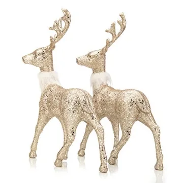 Enchanting Glitter Reindeer Decor Set for All Occasions