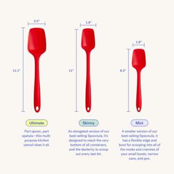 GIR: Get It Right Silicone Spoonula, Mini-8 IN, Studio White