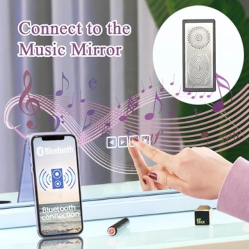 FENCHILIN Vanity Mirror with Bluetooth and LED Lights