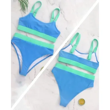 Stylish ZINPRETTY High Waisted Bikini Set for Women