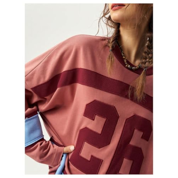 SOLY HUX Women's Oversized Graphic Sweatshirt Fall Essential