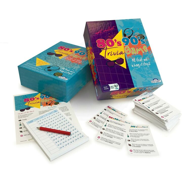 80’s 90’s Trivia Party Game with 1,000 Questions