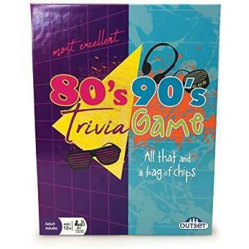 80’s 90’s Trivia Party Game with 1,000 Questions