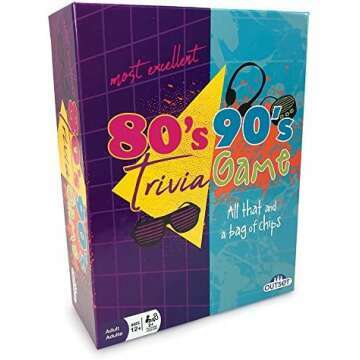 80’s 90’s Trivia Party Game with 1,000 Questions
