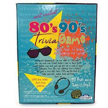 80’s 90’s Trivia Party Game with 1,000 Questions