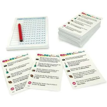 80’s 90’s Trivia Party Game with 1,000 Questions