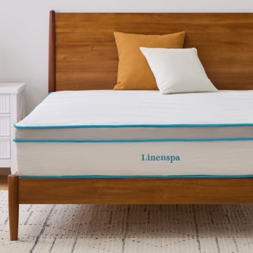 Linenspa 12 Inch Hybrid Mattress - Medium Plush Feel for Ultimate Comfort & Support