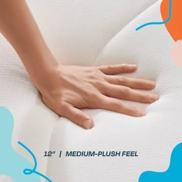 Linenspa 12 Inch Memory Foam Spring Hybrid Mattress Medium Plush