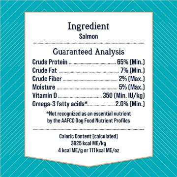 Stewart Single Ingredient Freeze Dried Raw Dog Treats, Wild Salmon, 9.5 Ounce Resealable Tub, Traini...