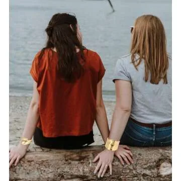 Svovin 1-3PCS Gold Cuff Bracelets for Women Wide Gold Bangle Bracelet Trendy Chunky Cuff Bangle Bracelets Irregular Statement Wrist Cuff Wrap Bracelet Jewelry