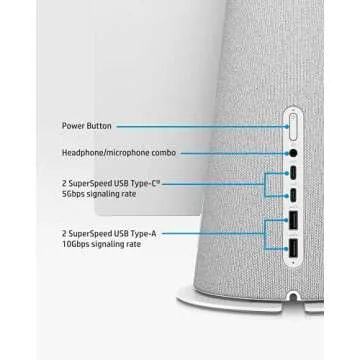HP Chromebase 21.5" All-in-One Desktop, Intel Pentium Gold 6405U Processor, 4 GB RAM, 64 GB Storage, Rotating Full HD IPS Touchscreen, Chrome OS, Bluetooth Keyboard and Mouse Combo (22-aa0012, 2021)