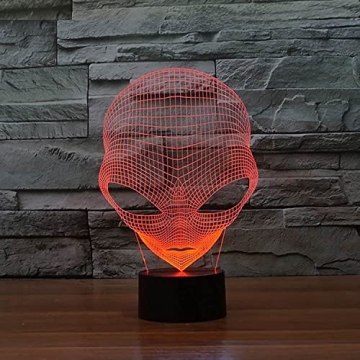 Colorful 3D Alien LED Night Light Perfect for Gifts