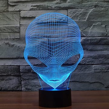 Colorful 3D Alien LED Night Light Perfect for Gifts