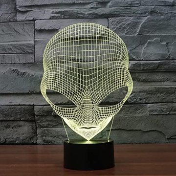 Colorful 3D Alien LED Night Light Perfect for Gifts