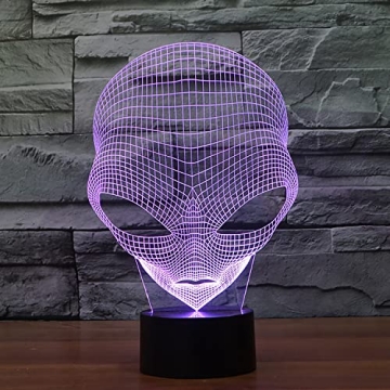 Colorful 3D Alien LED Night Light Perfect for Gifts