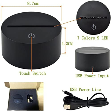 Colorful 3D Alien LED Night Light Perfect for Gifts