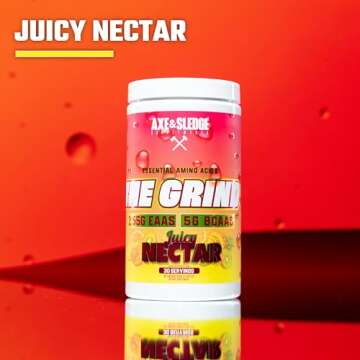 The Grind Essential Amino Acids, Branched Chain Amino Acids, 30 Servings (Juicy Nectar)