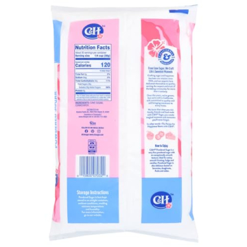 C&H Pure Cane Powdered Sugar 32oz Bag Pack of 2