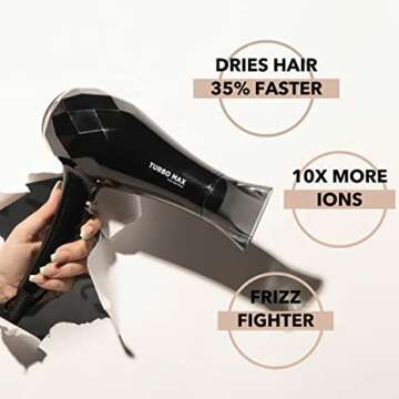 InStyler Turbo Max Ionic Dryer for Healthy Hair