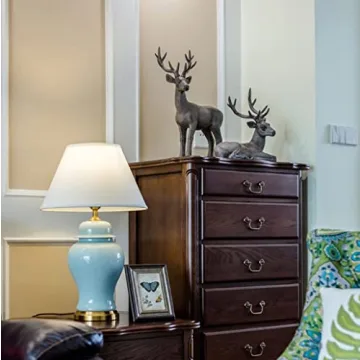 CURTEK Modern Ceramic Table Lamp for Home Decor