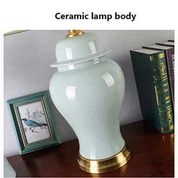 CURTEK Modern Ceramic Table Lamp for Home Decor