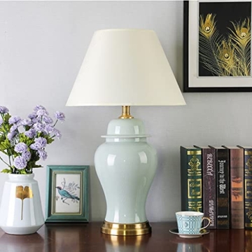 CURTEK Modern Ceramic Table Lamp for Home Decor