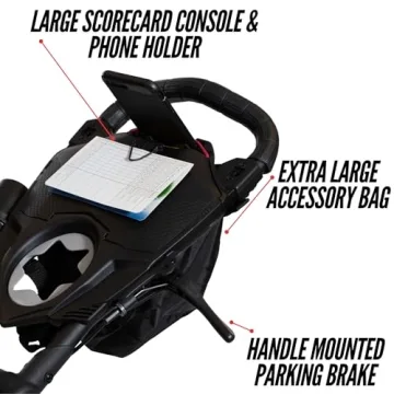 Bag Boy Nitron 3 Wheel Golf Push Cart with Auto-Open Tech
