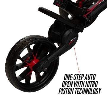 Bag Boy Nitron 3 Wheel Golf Push Cart with Auto-Open Tech