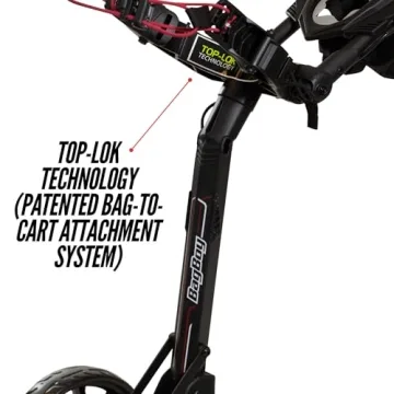 Bag Boy Nitron 3 Wheel Golf Push Cart with Auto-Open Tech