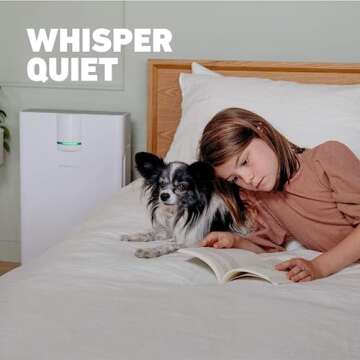 HATHASPACE HEPA Air Purifier - HEPA Air Purifiers for Home, Cleaner & Filter for Allergies, Smoke, Pets - Eliminator of 99.9% of Dust, Pet Hair, Odors - HSP002-1500 Sq. Ft.