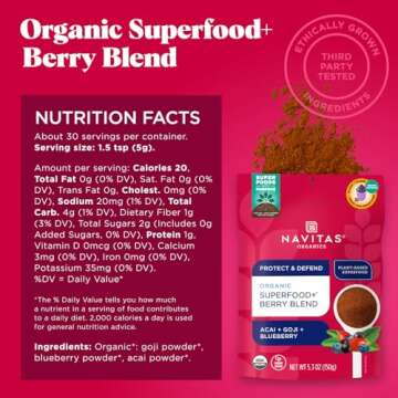 Navitas Superfood+ Berry Blend for Immune Support