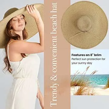 San Diego Hat Company UBX2535 Ultrabraid XL Brim Sun Hat Multi Brown One Size