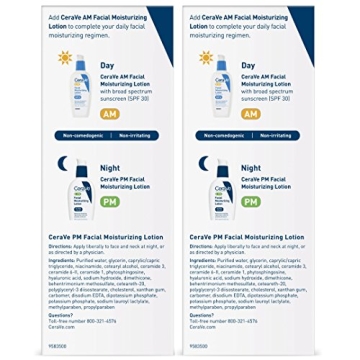 CeraVe Facial Moisturizing Lotion PM 3 oz Pack of 2