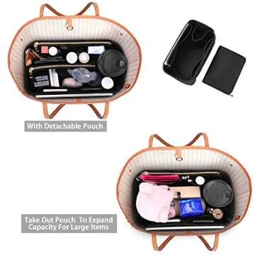 ZTUJO Felt Purse Organizer for Handbags & Totes