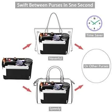 ZTUJO Felt Purse Organizer for Handbags & Totes