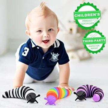 Cevioce Fidget Slug Toy Sensory Stress Relief for All Ages