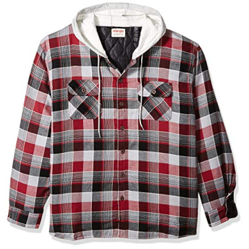 Wrangler Quilted Lined Flannel Shirt Jacket for Men