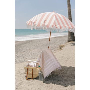 Business & Pleasure Co. Holiday Umbrella with Fringe